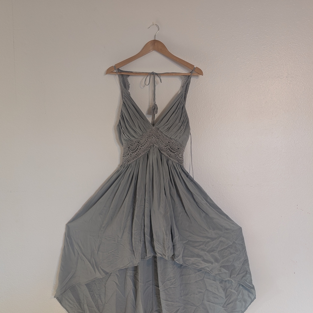 Miss Avenue High Low Sundress Halter Neckline